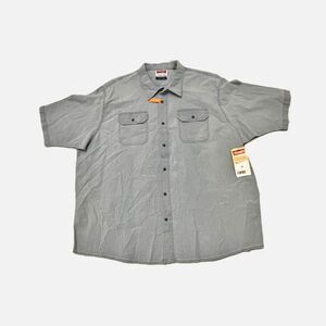 Wrangler Premium Comfort Flex Blue Denim Shirt Size 3XL/3TG  NWT